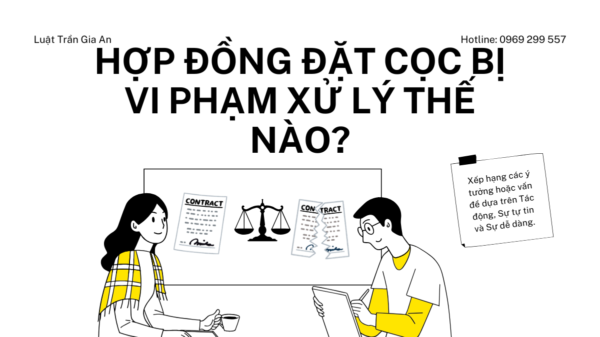 HỢP ĐỒNG ĐẶT CỌC BỊ VI PHẠM XỬ LÝ THẾ NÀO?